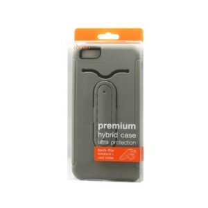 Reiko iPhone 6S Plus/ 6 Plus Hybrid Heavy Duty Case With Bending Kickstand In Gray - Image 4