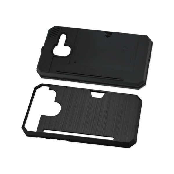 REIKO ALCATEL TRU SLIM ARMOR HYBRID CASE WITH CARD HOLDER IN BLACK - Image 3