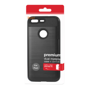 REIKO GOOGLE PIXEL SLIM ARMOR HYBRID CASE WITH CARD HOLDER IN BLACK - Image 4