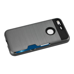 REIKO GOOGLE PIXEL SLIM ARMOR HYBRID CASE WITH CARD HOLDER IN GRAY - Image 2