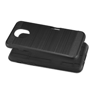 Reiko Samsung J3(2018) Slim Armor Hybrid Case With Card Holder In Black - Image 3