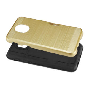 Reiko Samsung J3(2018) Slim Armor Hybrid Case With Card Holder In Gold - Image 3
