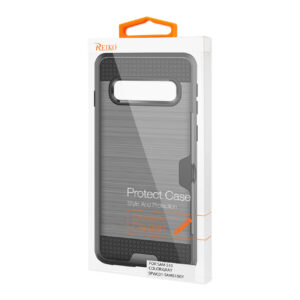 Reiko SAMSUNG GALAXY S10 Slim Armor Hybrid Case With Card Holder In Gray - Image 4