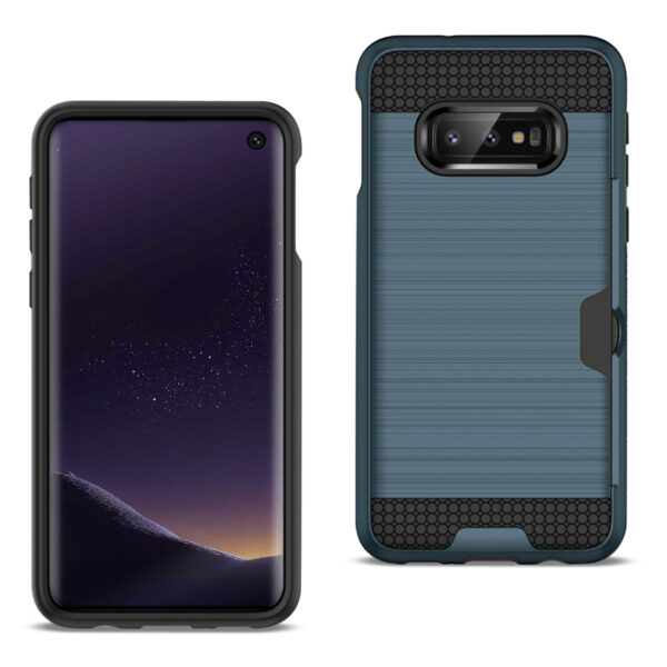 Reiko Samsung Galaxy S10 Lite Slim Armor Hybrid Case With Card Holder In Navy