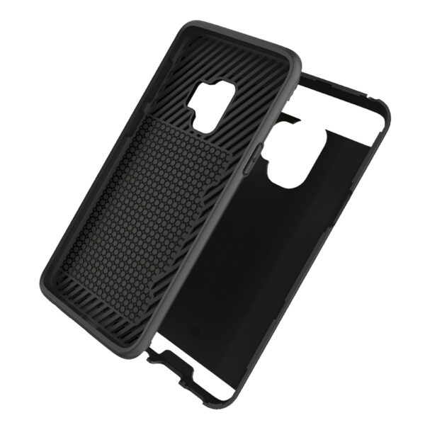 Reiko Samsung Galaxy S9 Slim Armor Hybrid Case With Card Holder In Black - Image 3