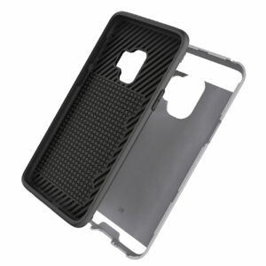 Reiko Samsung Galaxy S9 Slim Armor Hybrid Case With Card Holder In Gray - Image 3