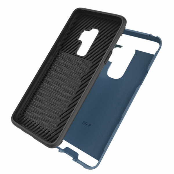 Reiko Samsung Galaxy S9 Plus Slim Armor Hybrid Case With Card Holder In Navy - Image 3