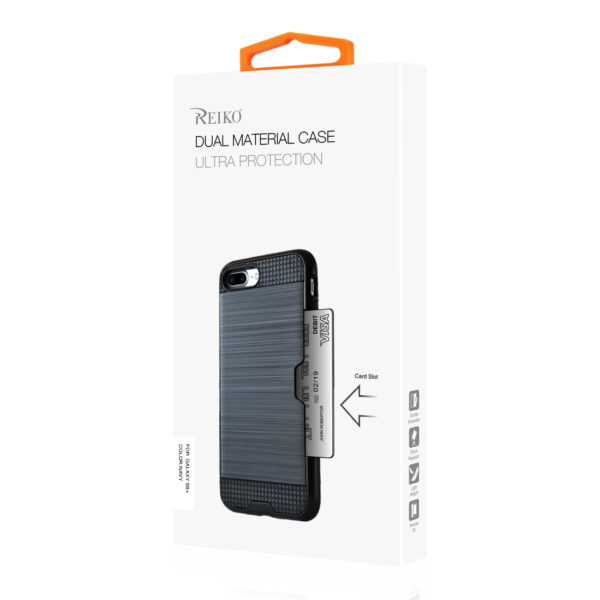 Reiko Samsung Galaxy S9 Plus Slim Armor Hybrid Case With Card Holder In Navy - Image 4