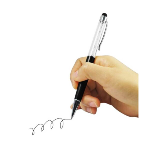 REIKO CRYSTAL STYLUS TOUCH SCREEN WITH INK PEN IN BLACK - Image 3