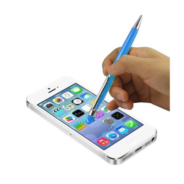 REIKO CRYSTAL STYLUS TOUCH SCREEN WITH INK PEN IN BLUE - Image 2
