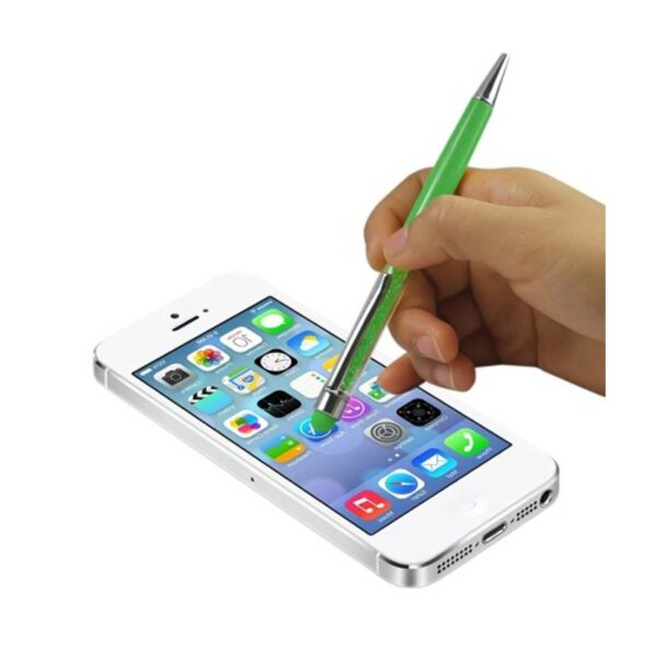 REIKO CRYSTAL STYLUS TOUCH SCREEN WITH INK PEN IN GREEN - Image 2