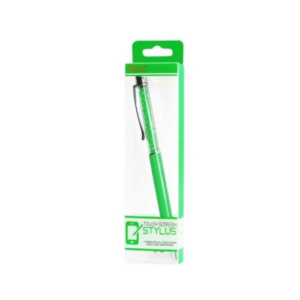 REIKO CRYSTAL STYLUS TOUCH SCREEN WITH INK PEN IN GREEN - Image 4