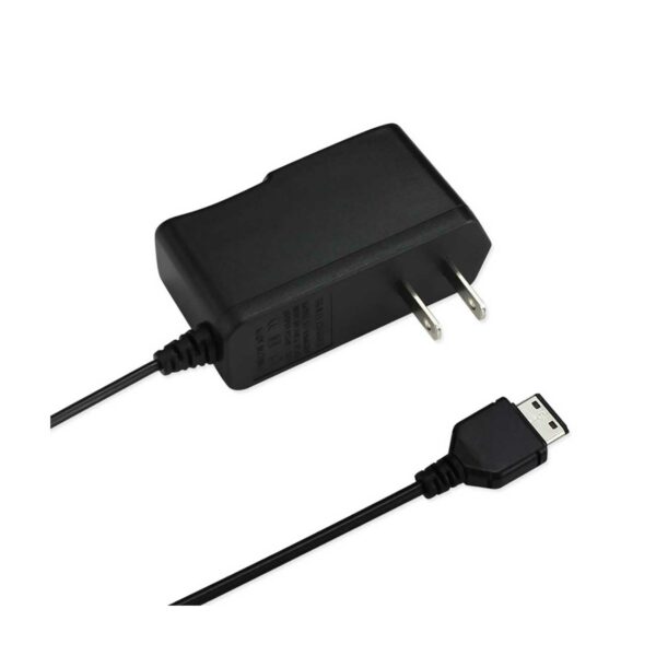 REIKO PORTABLE SAMSUNG 300/510 USB TRAVEL ADAPTER CHARGER WITH BUILT IN CABLE IN BLACK
