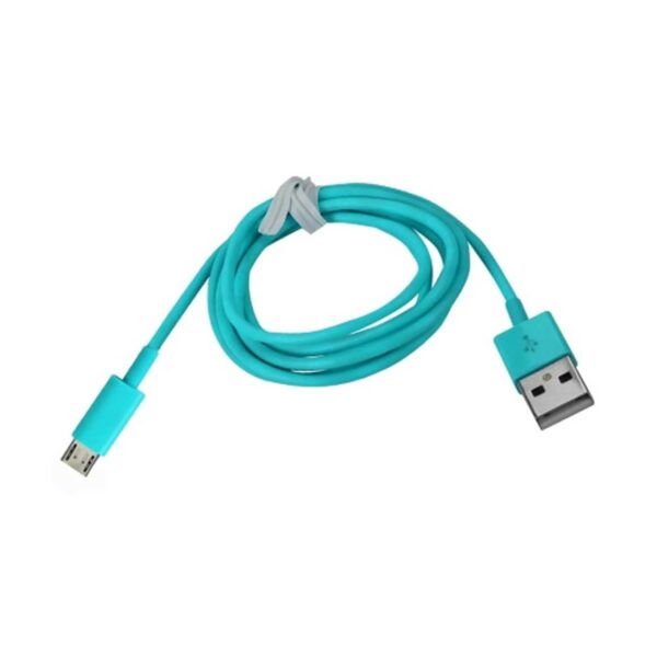 REIKO MICRO USB 1 AMP PORTABLE MICRO TRAVEL ADAPTER CHARGER WITH CABLE IN BLUE - Image 3