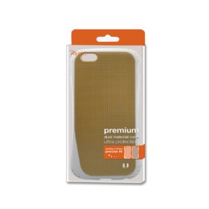 Reiko iPhone 6S Plus/ 6 Plus Dropproof Air Cushion Case With Chain Hole In Gold - Image 4