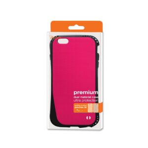 Reiko iPhone  6S/ 6 Dropproof Air Cushion Case With Chain Hole In Hot Pink - Image 4