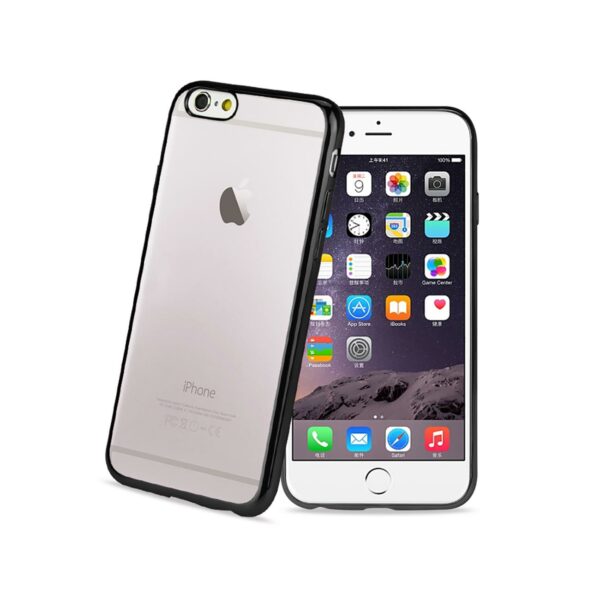 Reiko iPhone 6S Plus/ 6 Plus Frame Case With Clear Back In Black - Image 3