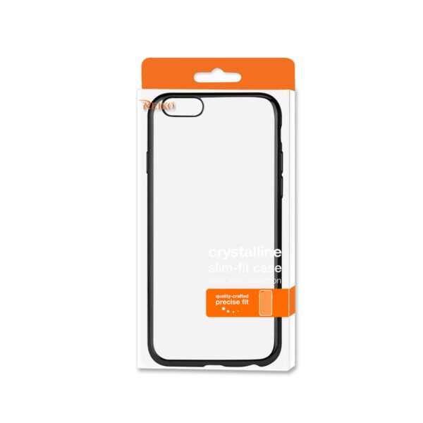 Reiko iPhone 6S Plus/ 6 Plus Frame Case With Clear Back In Black - Image 4