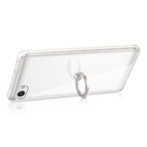 Reiko Alcatel Crave Transparent Air Cushion Protector Bumper Case With Ring Holder In Clear - Image 3