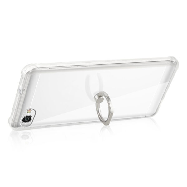 Reiko Alcatel Crave Transparent Air Cushion Protector Bumper Case With Ring Holder In Clear - Image 3