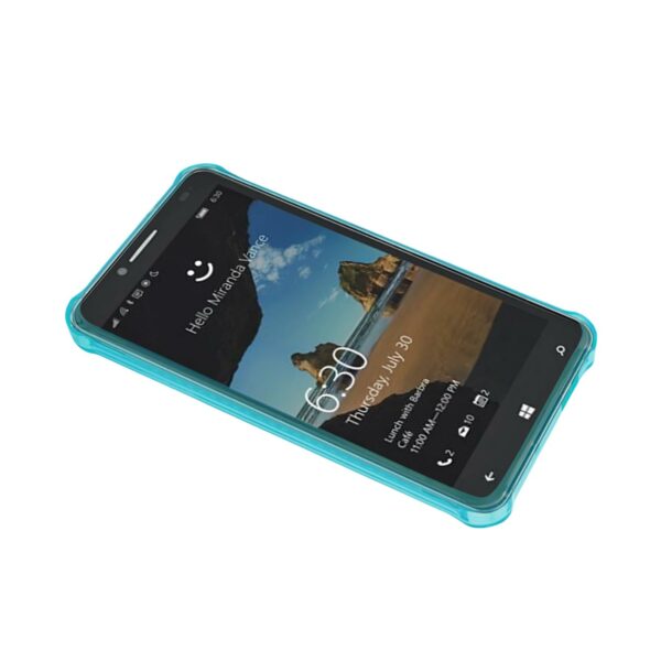 Reiko Alcatel One Touch Fierce Xl Clear Bumper Case With Air Cushion Protection In Clear Navy - Image 3