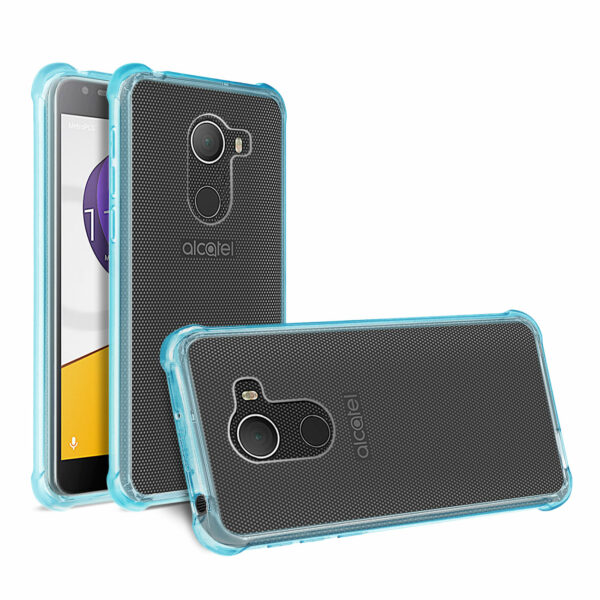 Reiko Alcatel Walters Clear Bumper Case With Air Cushion Protection In Clear Navy - Image 2