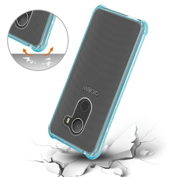 Reiko Alcatel Walters Clear Bumper Case With Air Cushion Protection In Clear Navy - Image 3