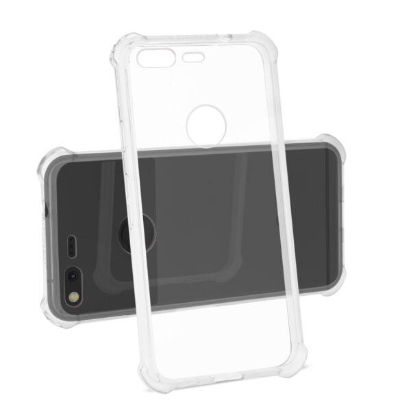 Reiko Google Pixel Clear Bumper Case With Air Cushion Protection In Clear - Image 2