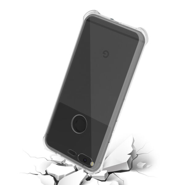 Reiko Google Pixel Clear Bumper Case With Air Cushion Protection In Clear - Image 3