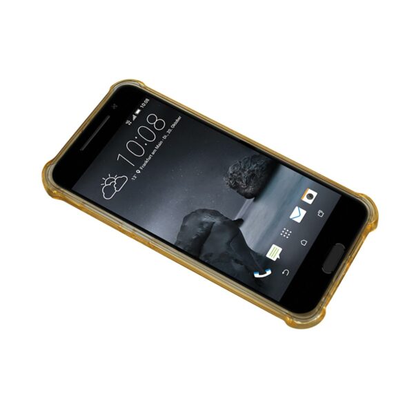 Reiko Htc One A9 Clear Bumper Case With Air Cushion Protection In Clear Gold - Image 2