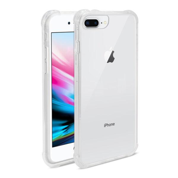 Reiko iPhone 8 Plus/iPhone 7 Plus Clear Bumper Case With Air Cushion Protection In Clear - Image 2