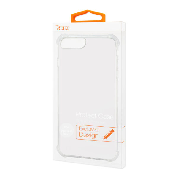 Reiko iPhone 8 Plus/iPhone 7 Plus Clear Bumper Case With Air Cushion Protection In Clear - Image 4
