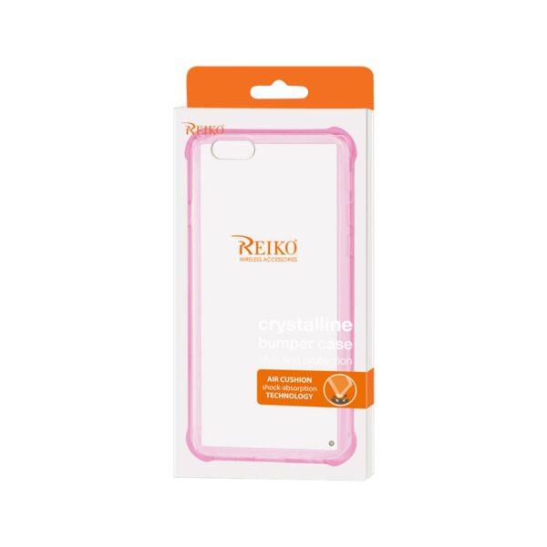 Reiko iPhone 6S Plus/ 6 Plus Clear Bumper Case With Air Cushion Protection In Clear Hot Pink - Image 4