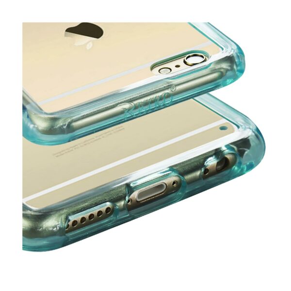 Reiko iPhone 6S Plus/ 6 Plus Clear Bumper Case With Air Cushion Protection In Clear Navy - Image 2
