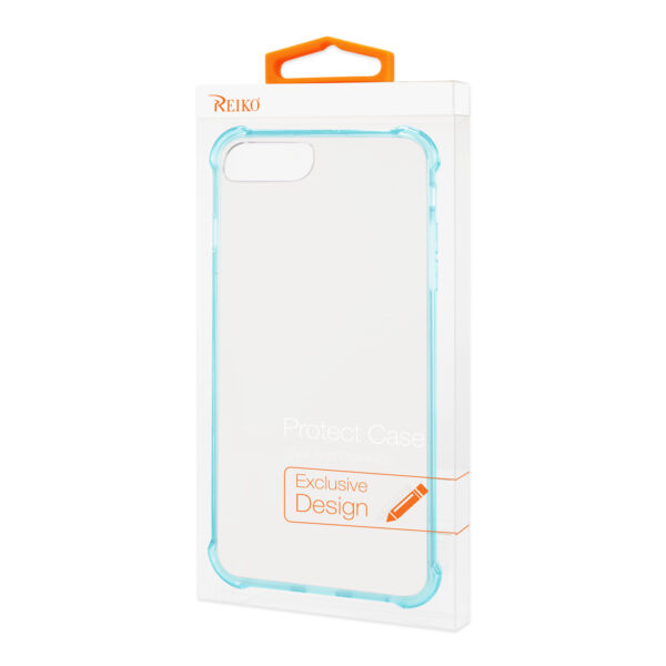 Reiko iPhone 8 Plus Clear Bumper Case With Air Cushion Protection In Clear Navy - Image 4