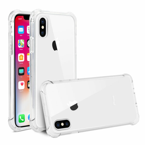 REIKO iPhone X/iPhone XS CLEAR BUMPER CASE WITH AIR CUSHION PROTECTION IN CLEAR - Image 2