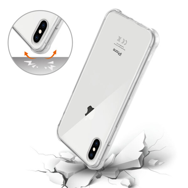 iPhone XS Max Clear Bumper Case With Air Cushion Protection In Clear - Image 3