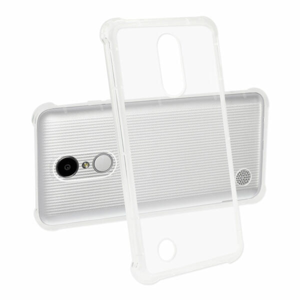 Reiko LG Aristo/ Fortune/ Phoenix 3 Clear Bumper Case With Air Cushion Protection In Clear - Image 2
