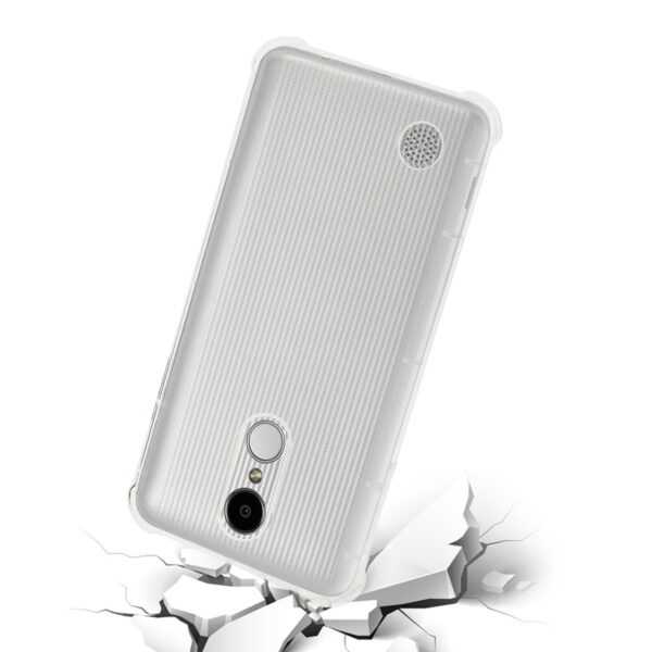 Reiko LG Aristo/ Fortune/ Phoenix 3 Clear Bumper Case With Air Cushion Protection In Clear - Image 3