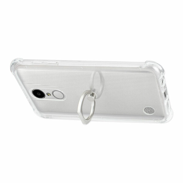 Reiko LG Aristo/ Fortune/ Phoenix 3 Transparent Air Cushion Protector Bumper Case With Ring Holder In Clear - Image 2