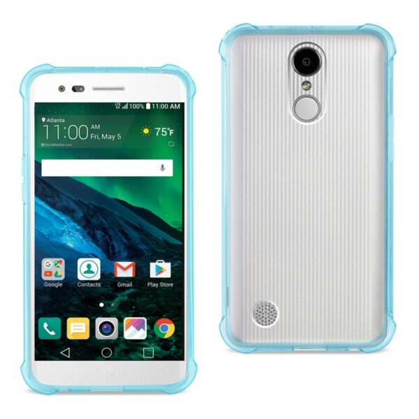 Reiko LG Fortune/ Phoenix 3/ Aristo Clear Bumper Case With Air Cushion Protection In Clear Navy