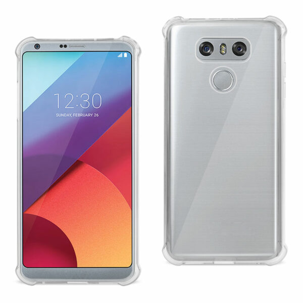 Reiko LG G6 Clear Bumper Case With Air Cushion Shock Absorption In Clear