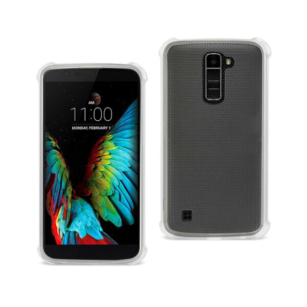 Reiko LG K10 Clear Bumper Case With Air Cushion Protection In Clear