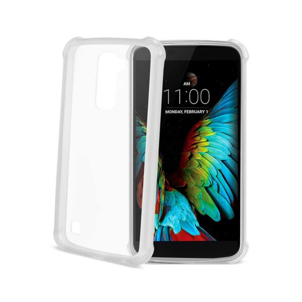 Reiko LG K10 Clear Bumper Case With Air Cushion Protection In Clear - Image 2