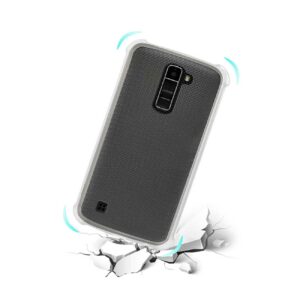 Reiko LG K10 Clear Bumper Case With Air Cushion Protection In Clear - Image 3