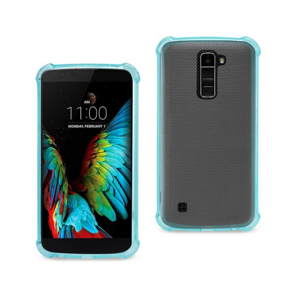 Reiko LG K10 Clear Bumper Case With Air Cushion Protection In Navy
