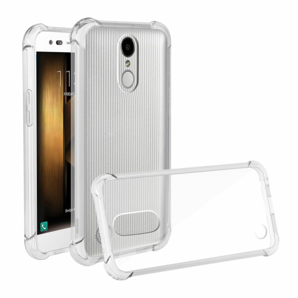 Reiko LG K20 V/ K20 Plus Clear Bumper Case With Air Cushion Protection In Clear - Image 2