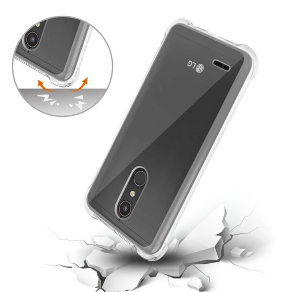 Reiko LG K30 Clear Bumper Case With Air Cushion Protection In Clear - Image 3