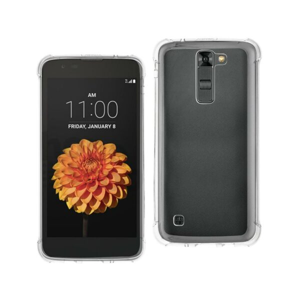 Reiko LG K7 Clear Bumper Case With Air Cushion Protection In Clear