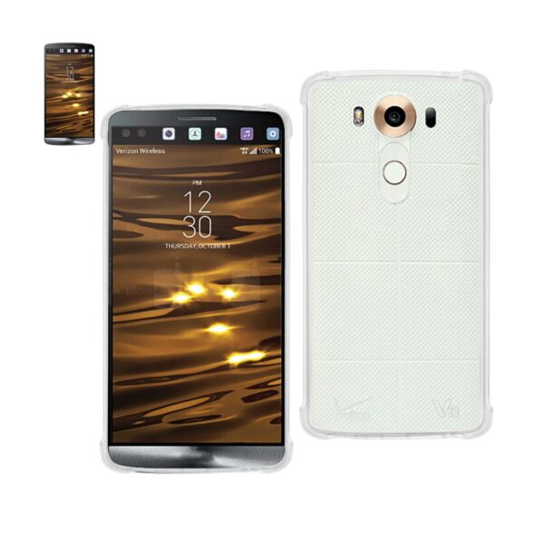 Reiko LG V10 Clear Bumper Case With Air Cushion Protection In Clear